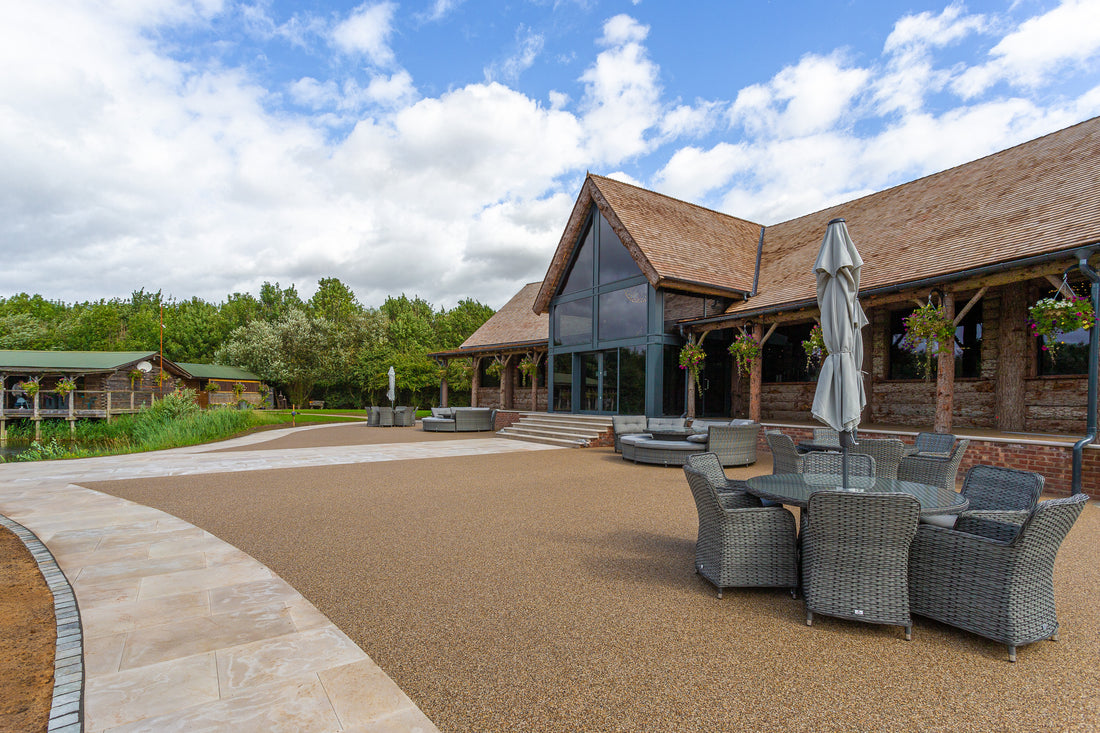 Traditional Resin Bound Surfacing at Oaklands Wedding Venue - Case Study